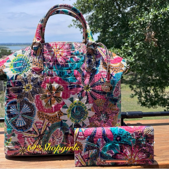 NWT Brahmin SET Large Duxbury & Ady Wallet in DESERT BLOOM Melbourne - Picture 7 of 12